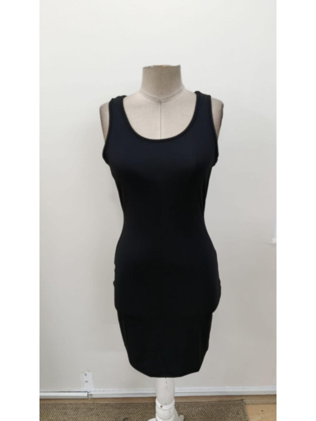 Kadın Askılı Yuvarlak Yakalı Kısa Dalgıç Elbise, 31034