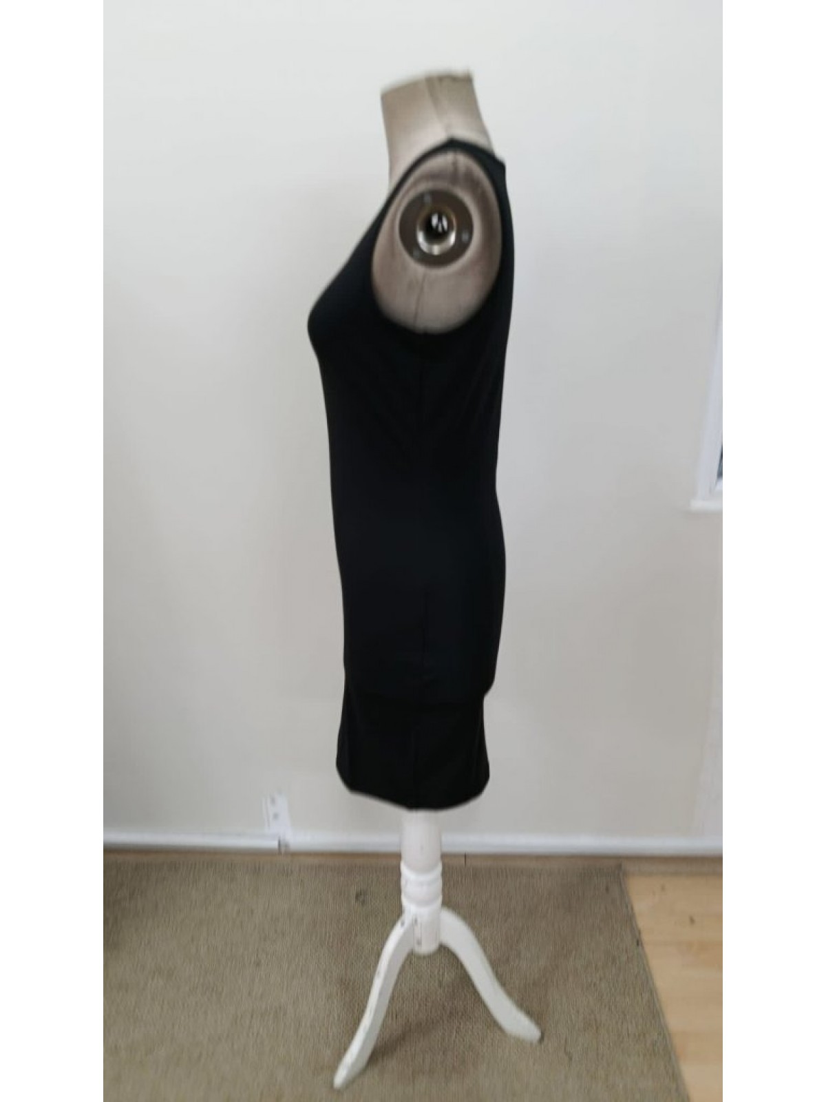 Kadın Askılı Yuvarlak Yakalı Kısa Dalgıç Elbise, 31034