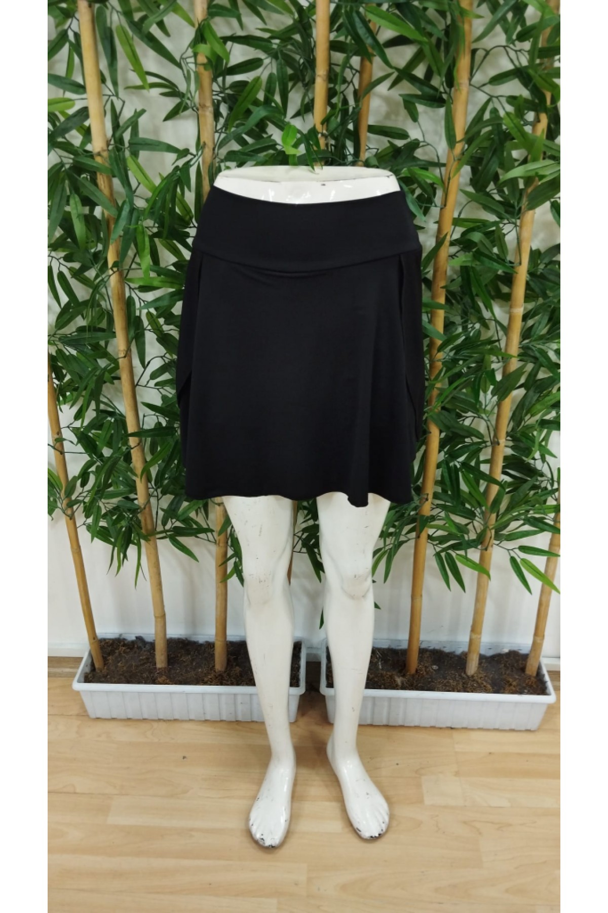 Women's High Waist Pocket Sandy Short Skirt, 23952