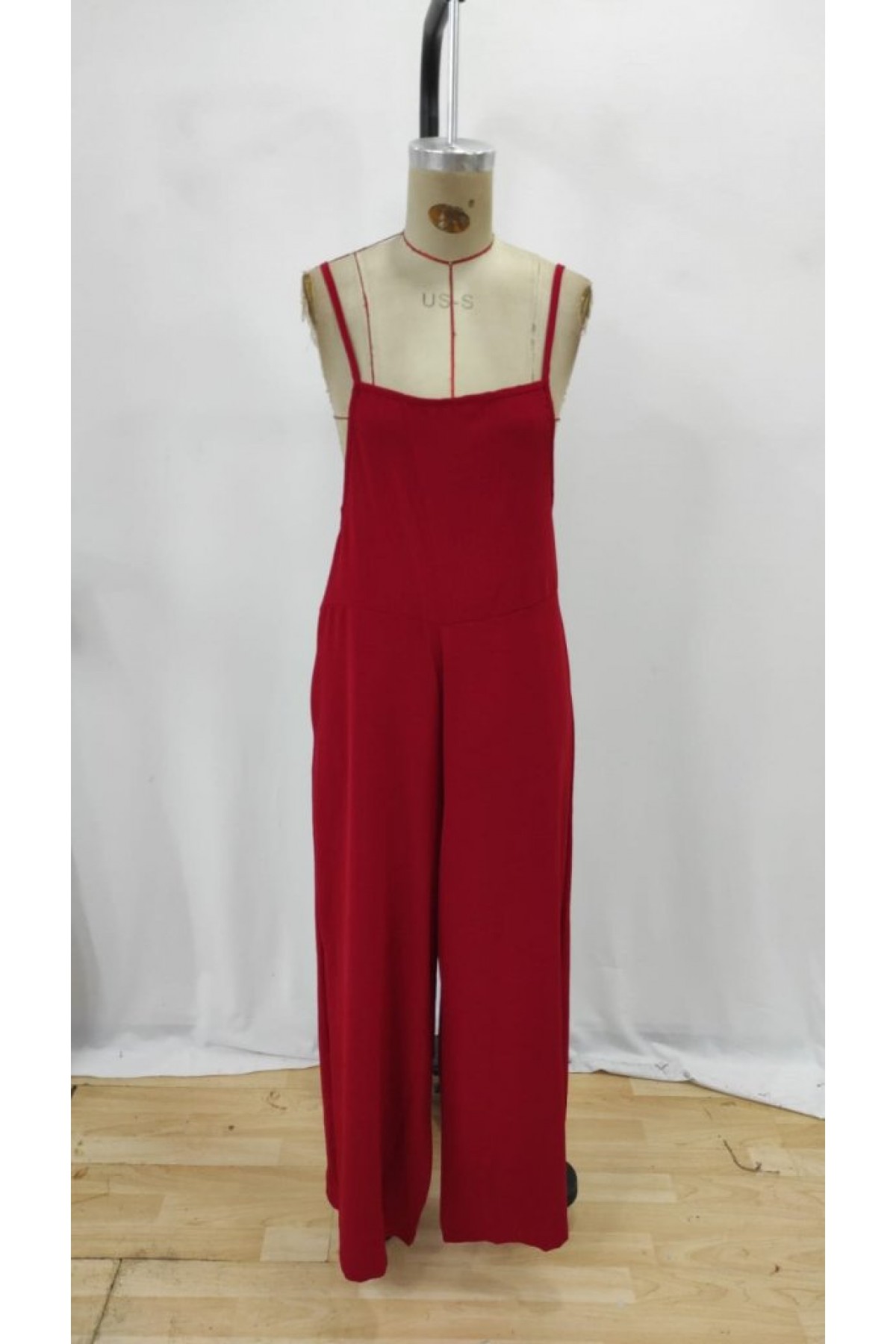Women's Strappy Side Zipper Wide Leg Valencia Jumpsuit, 26288