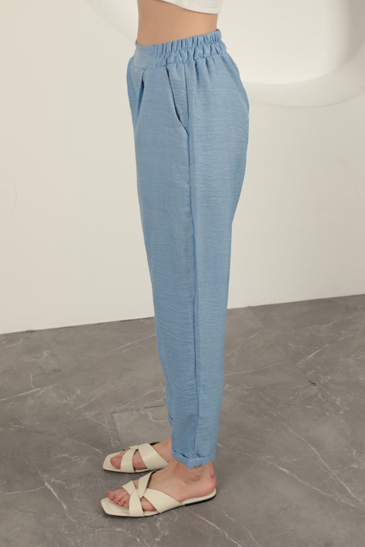 Sofia Linen Double Leg Women's Trousers
