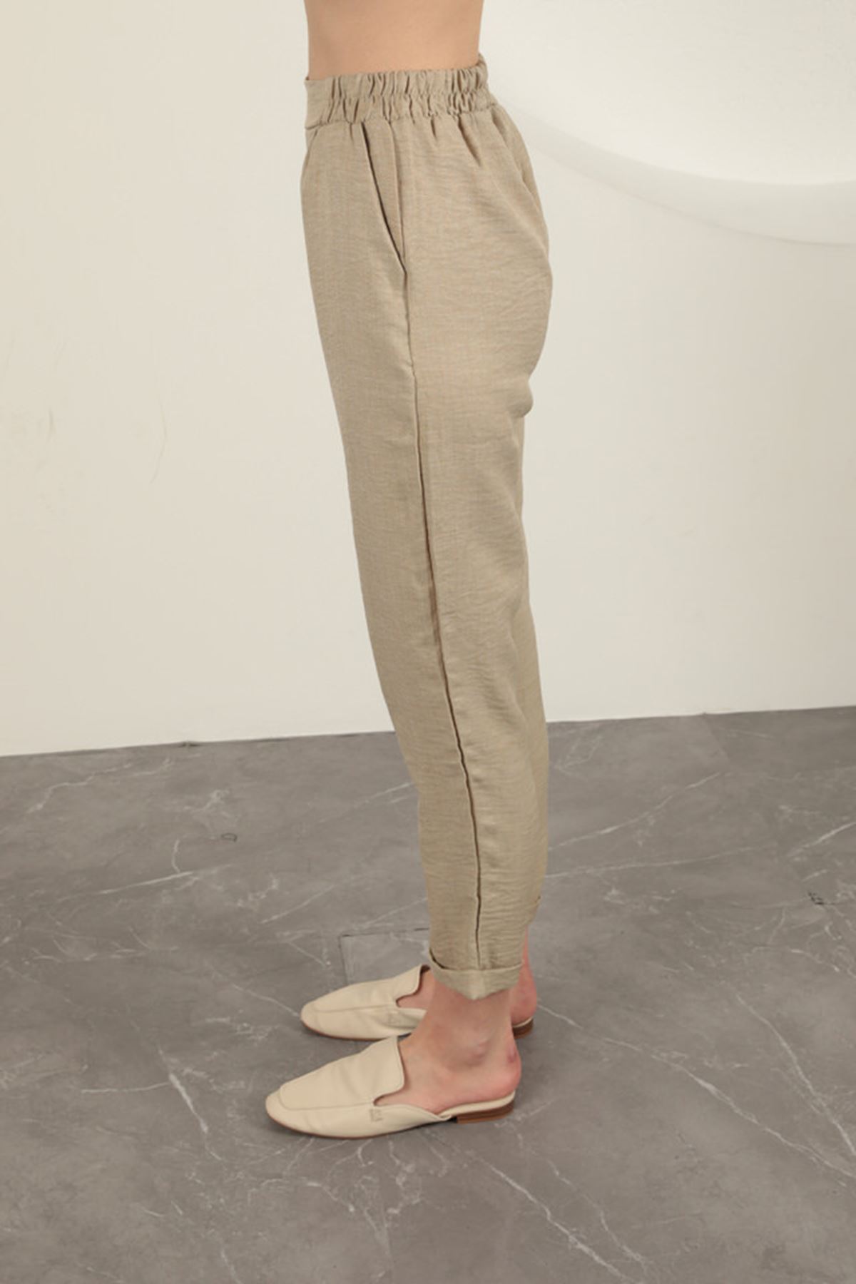 Sofia Linen Double Leg Women's Trousers