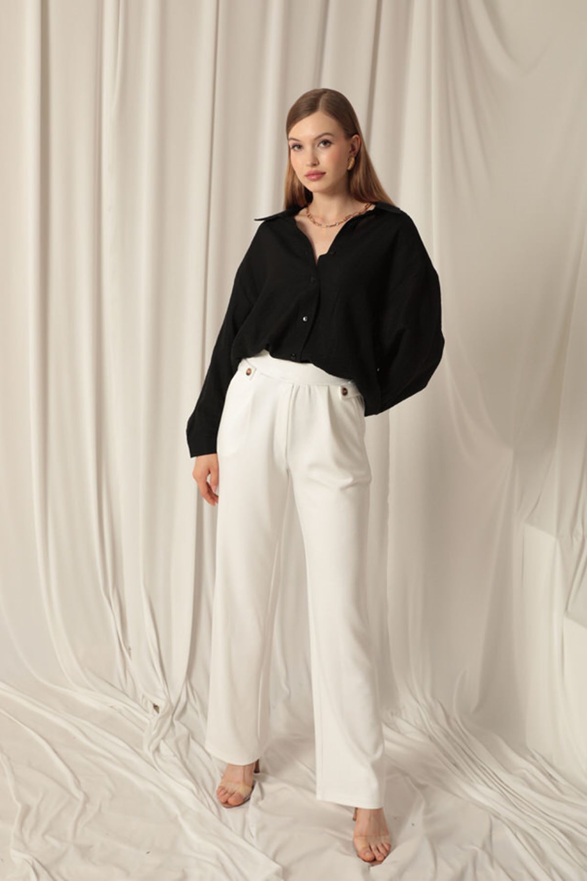 Aerobin Fabric Basic Women's Black Shirt
