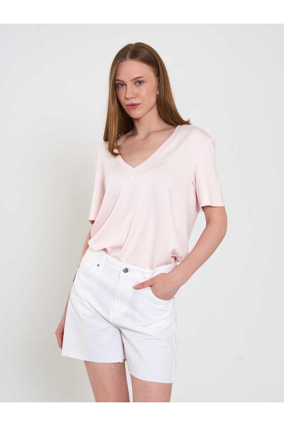 010877 Denim Mini Şort