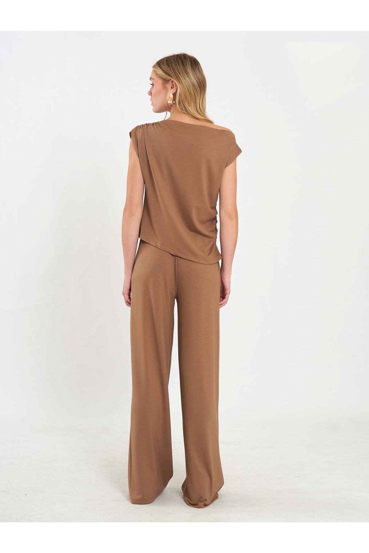 031628 Beli Lastikli Pantolon