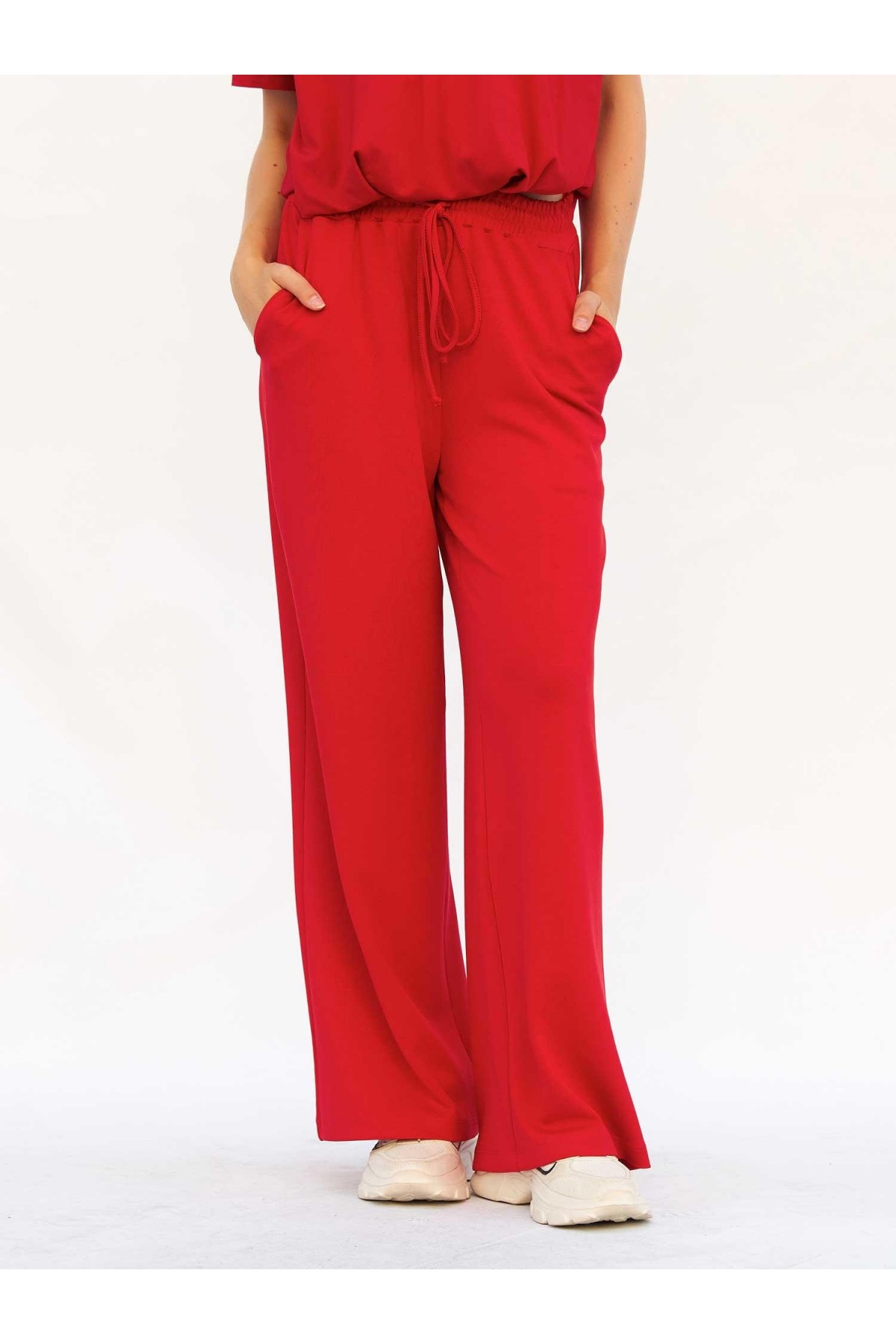 031740 Beli Lastikli Pantolon