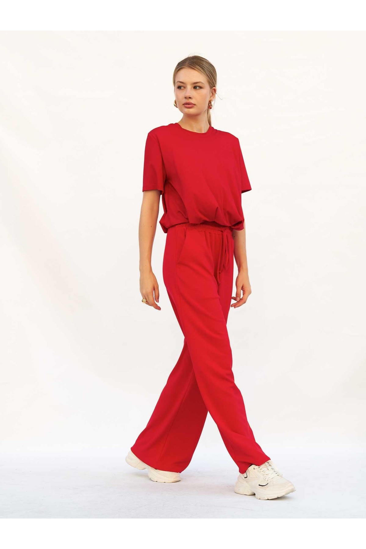 031740 Beli Lastikli Pantolon