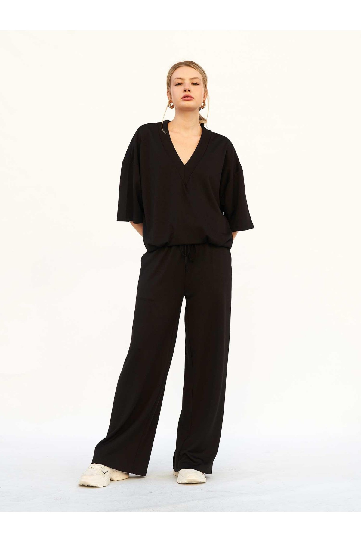 031740 Beli Lastikli Pantolon