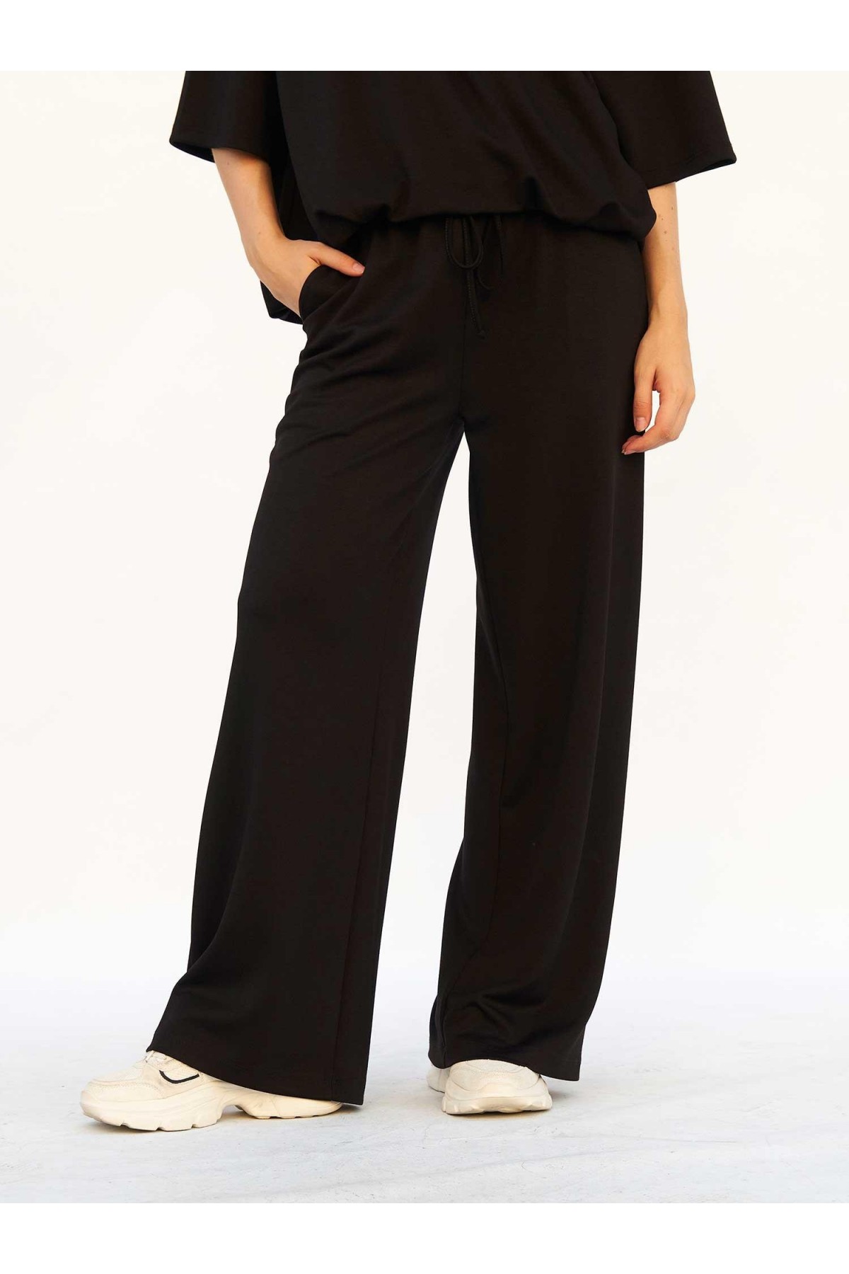 031740 Beli Lastikli Pantolon