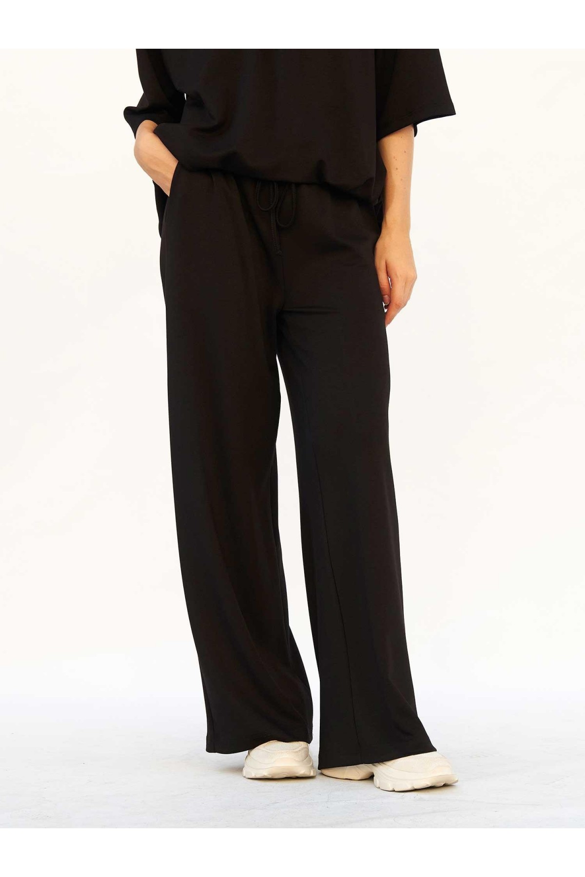 031740 Beli Lastikli Pantolon