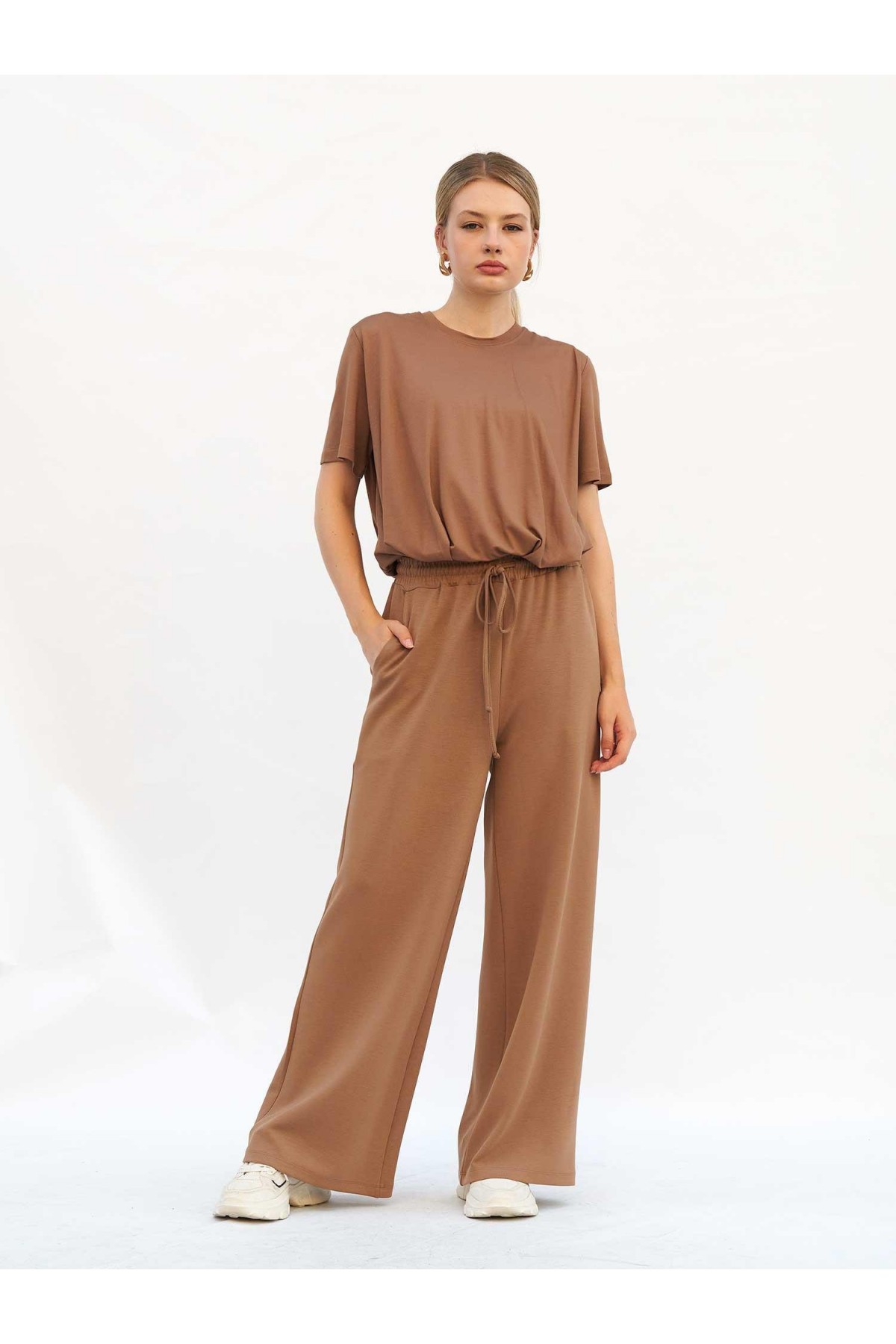 031740 Beli Lastikli Pantolon