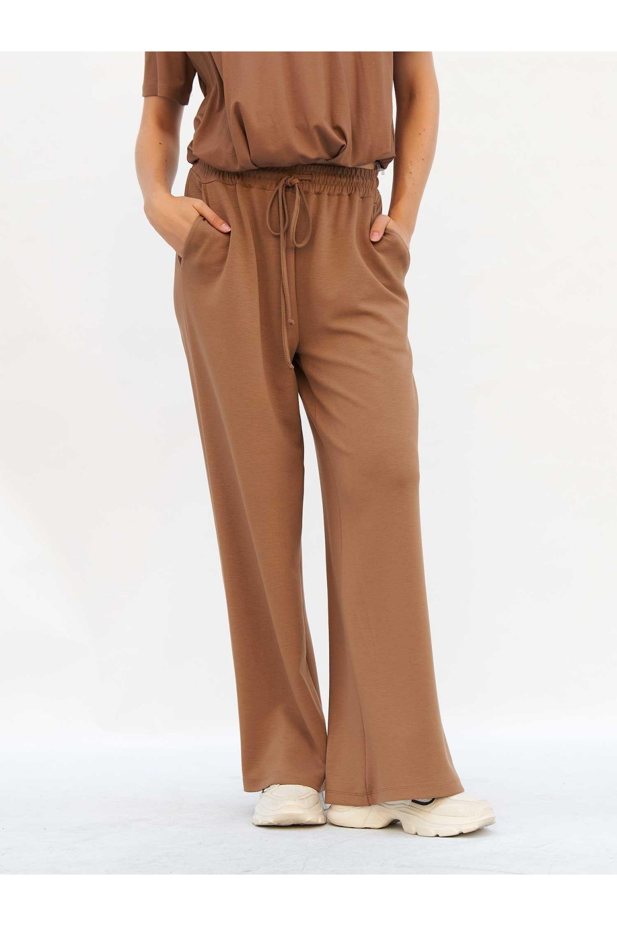 031740 Beli Lastikli Pantolon