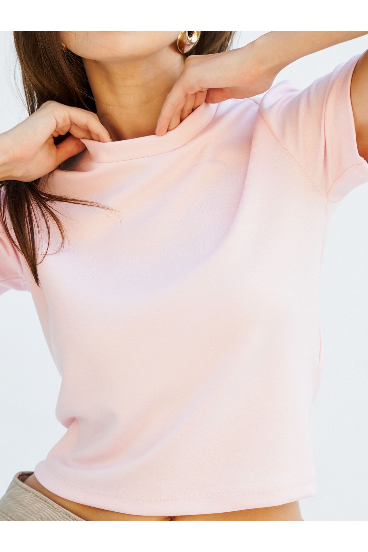 050643 KISA KOLLU CROP TSHIRT