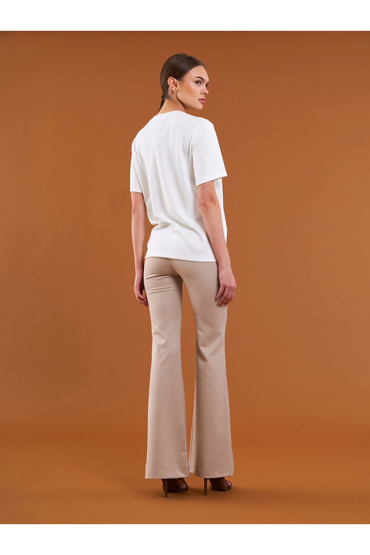 050733 Bisiklet Yaka Oversize T-Shirt