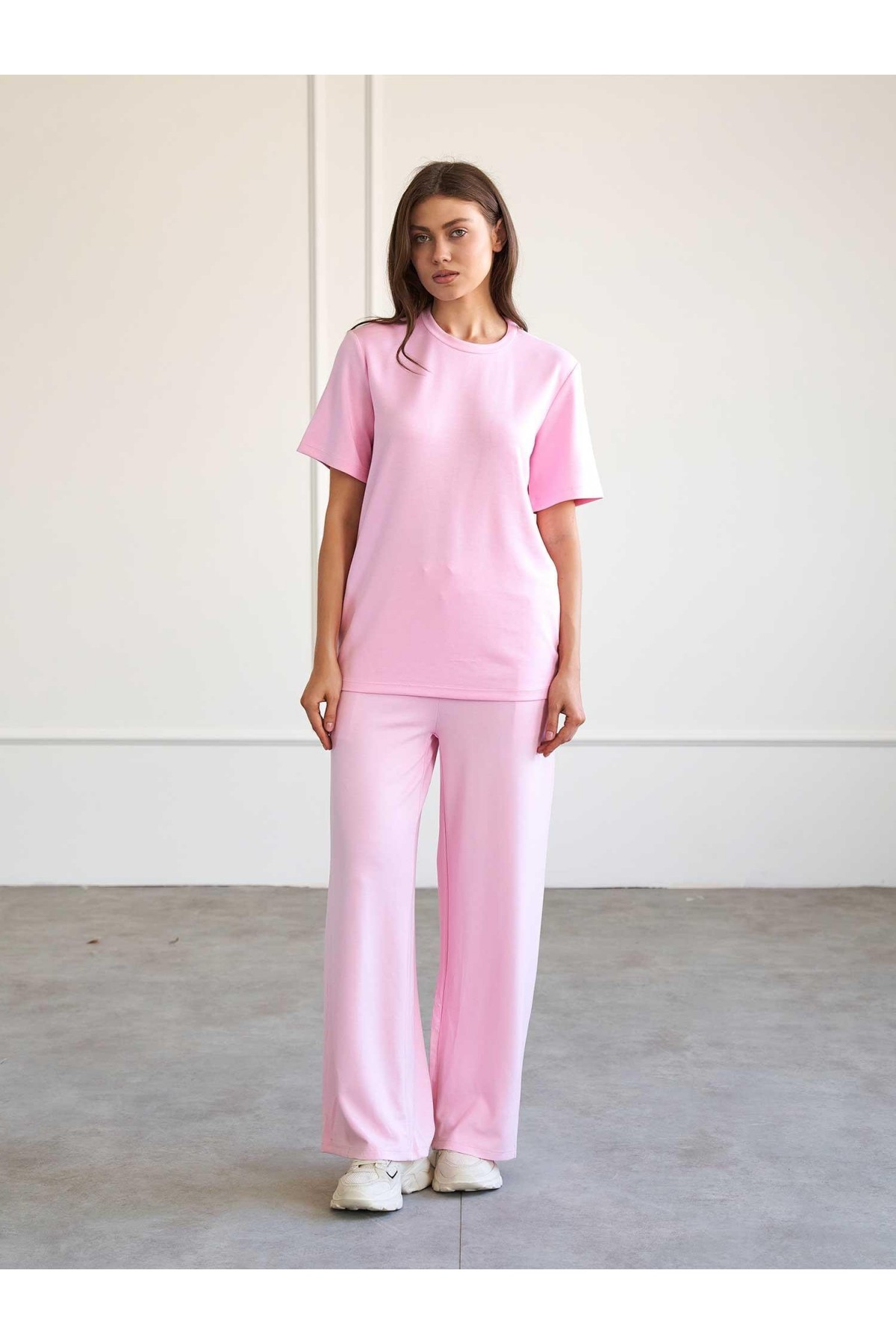 050733 Bisiklet Yaka Oversize T-Shirt
