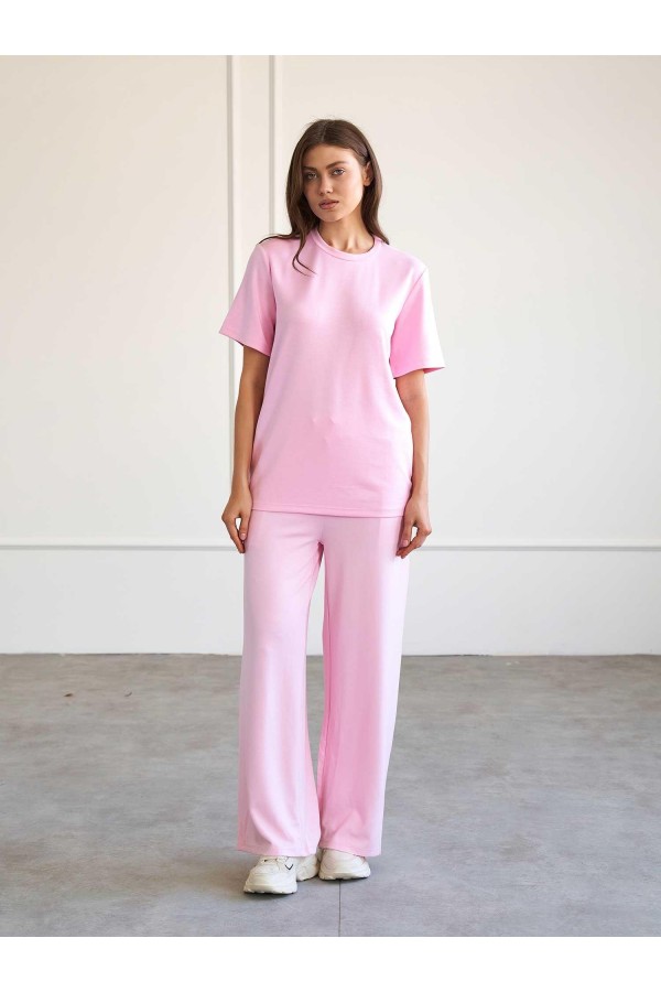 050733 Bisiklet Yaka Oversize T-Shirt