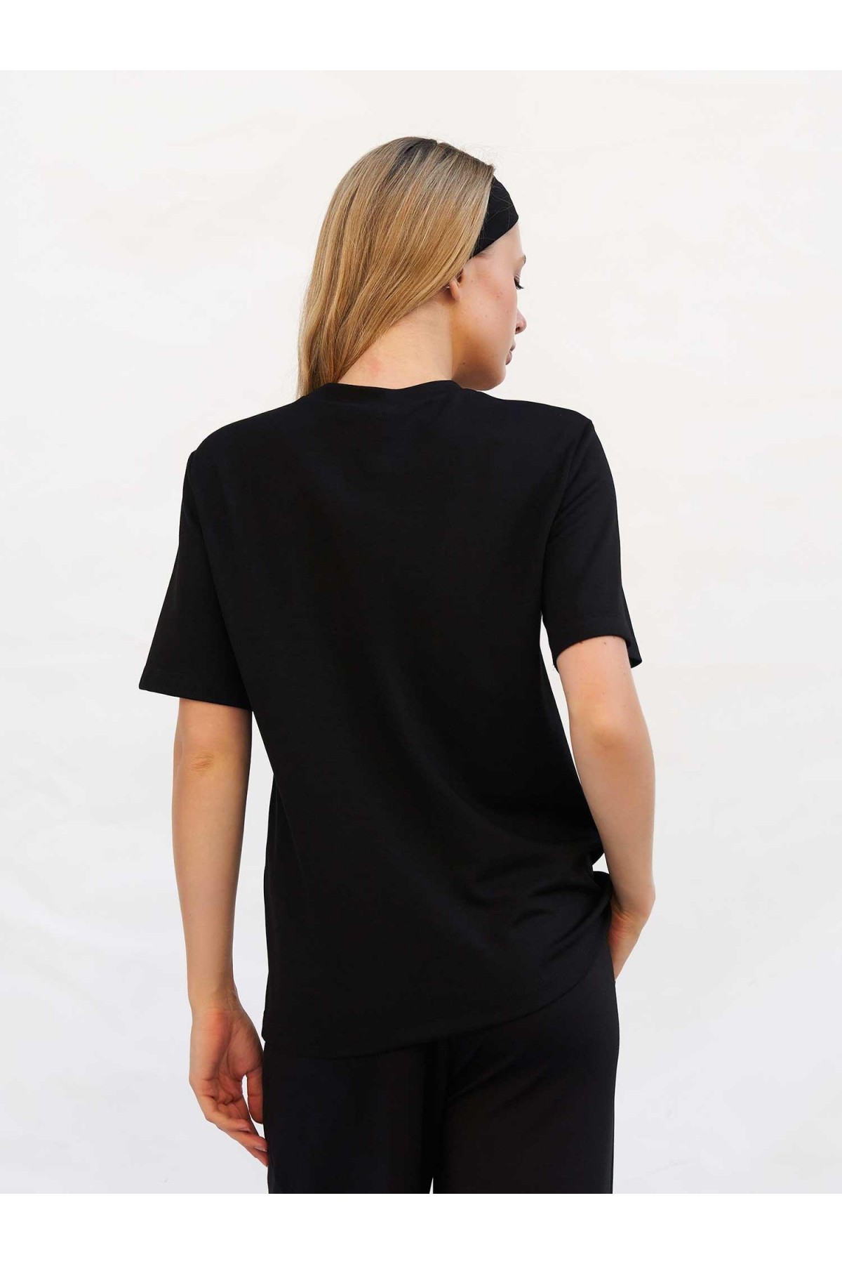 050803 Bisiklet Yaka Oversize T-shirt