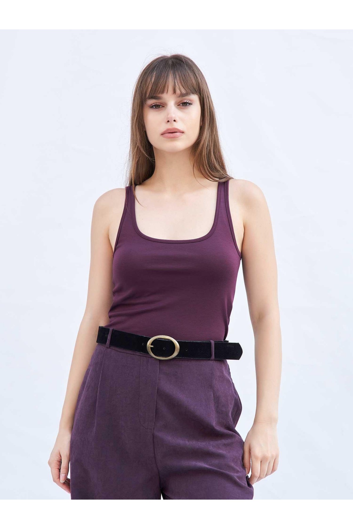 060382 Sütyen Destekli U Yaka Body