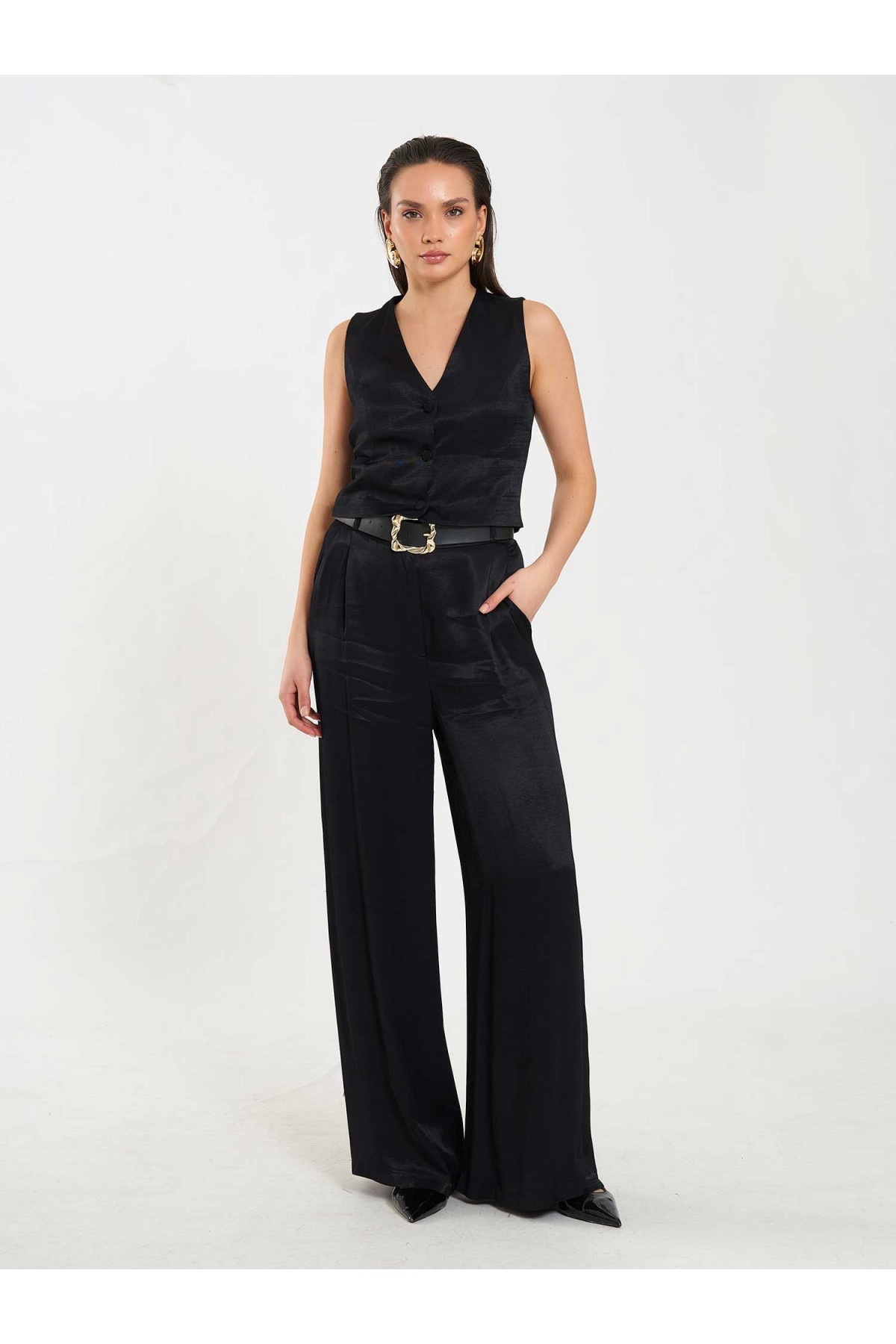 120734 Basic Saten Yelek