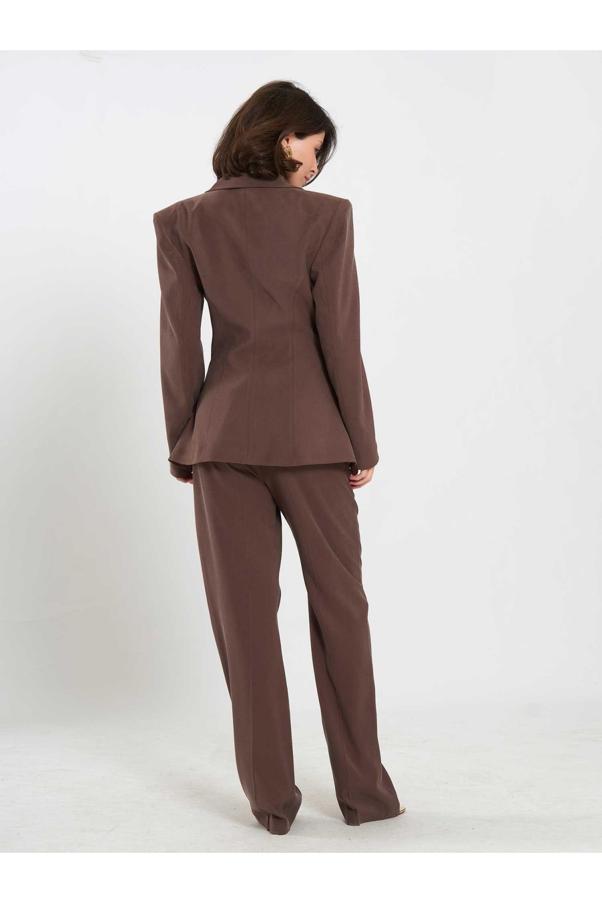 131065 Belden Oturtmalı Fit Ceket