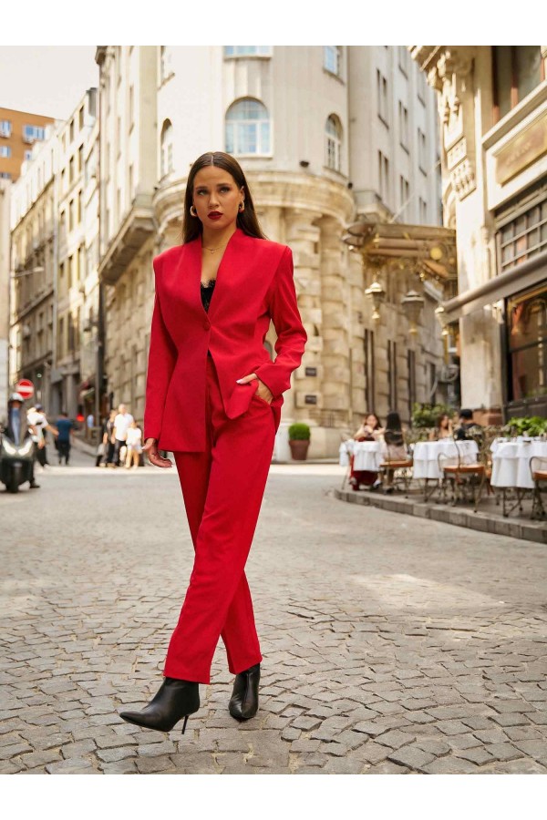 131105 Vatkalı V Yaka Blazer Ceket