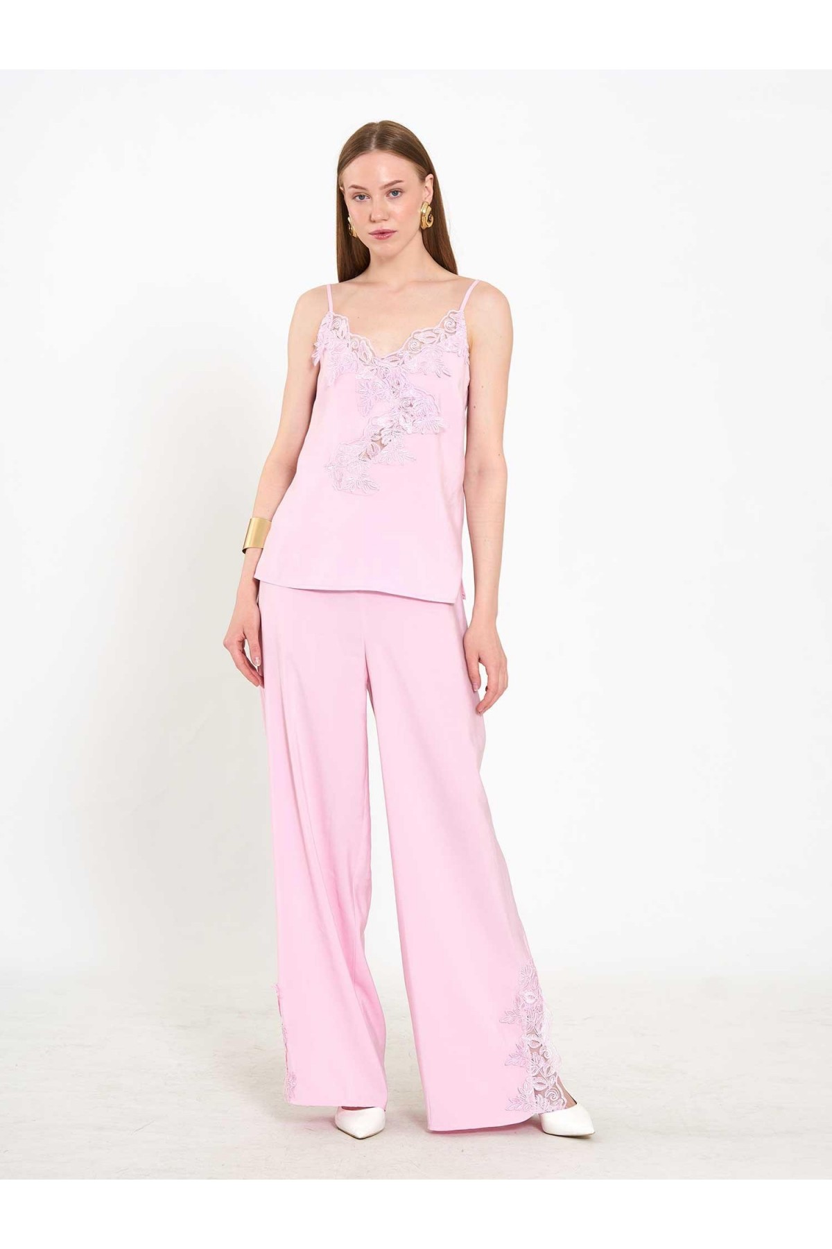 220657 Dantel Detaylı Alt Üst Takım