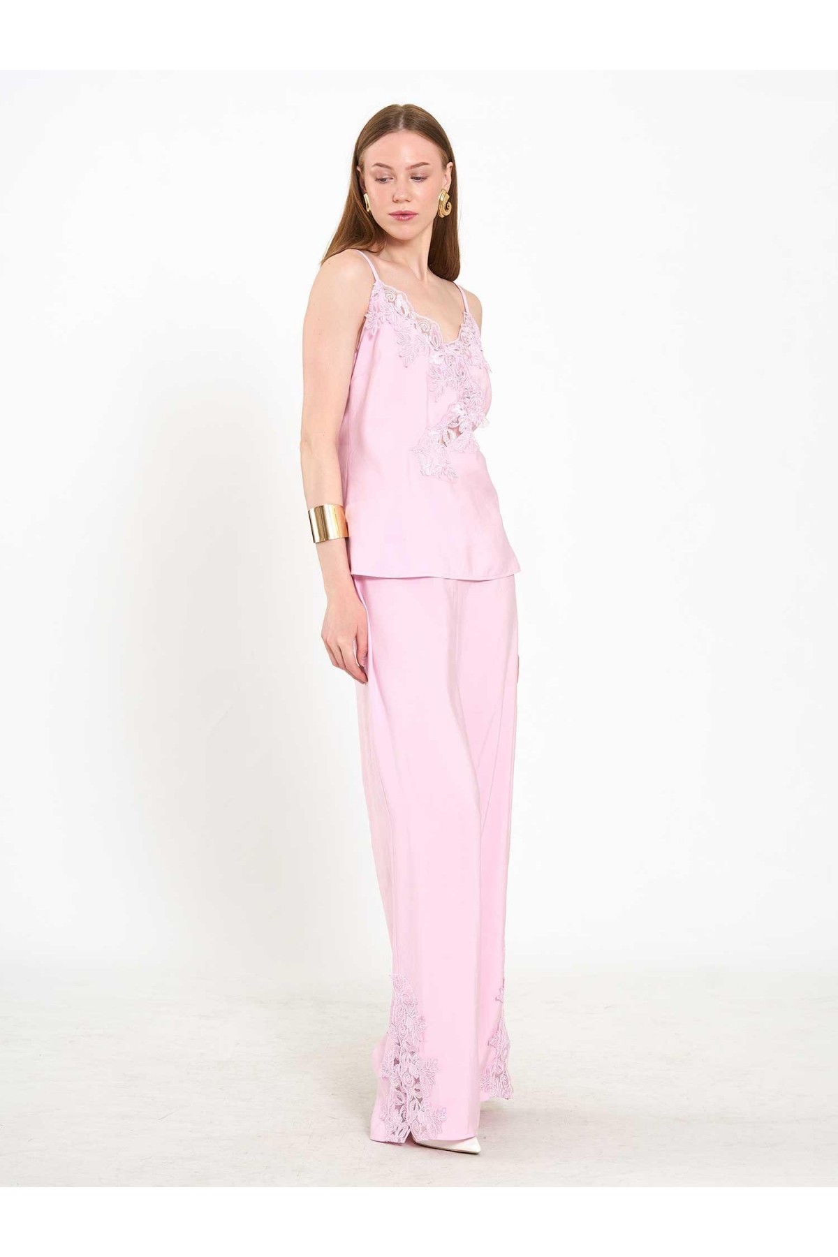 220657 Dantel Detaylı Alt Üst Takım