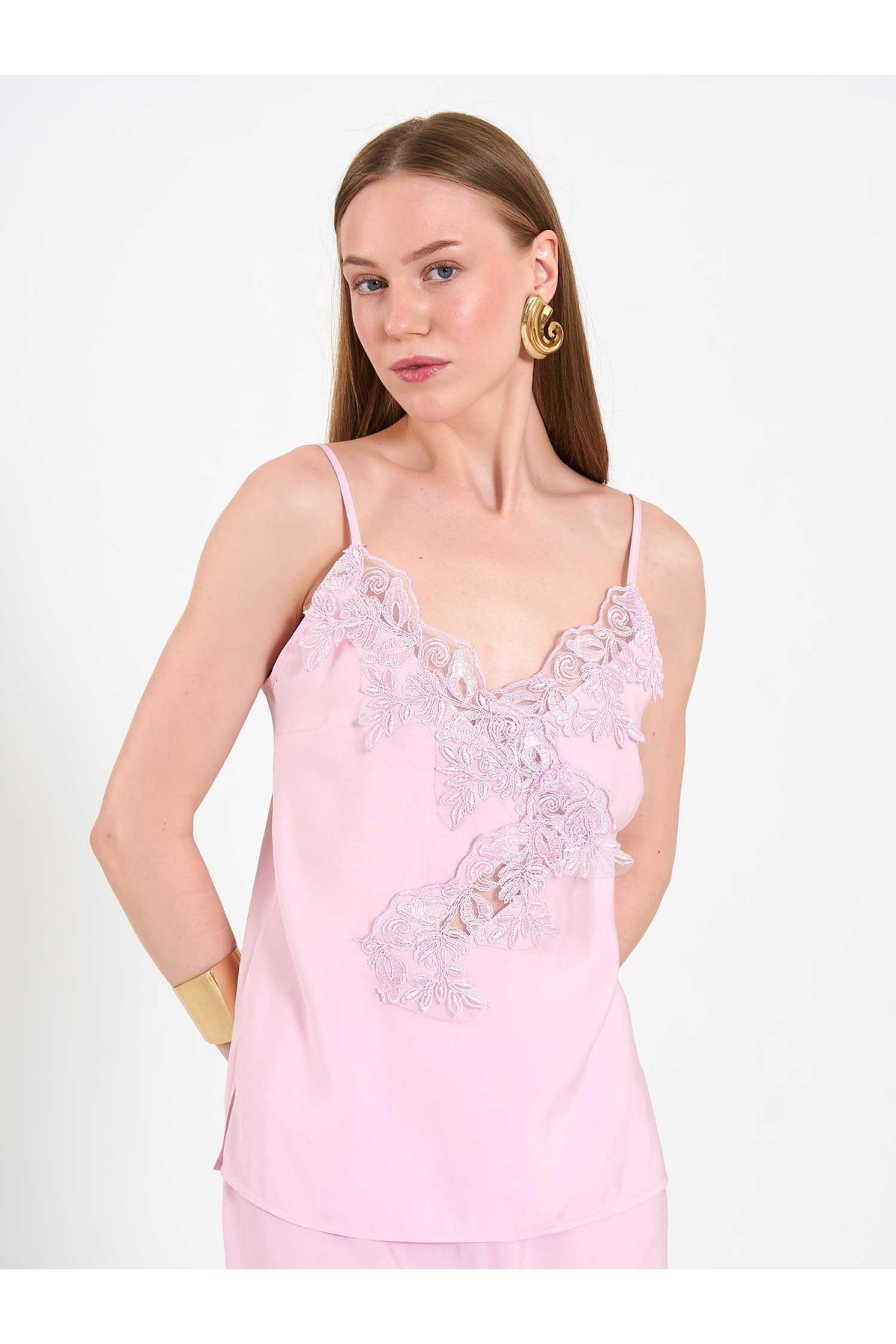 220657 Dantel Detaylı Alt Üst Takım