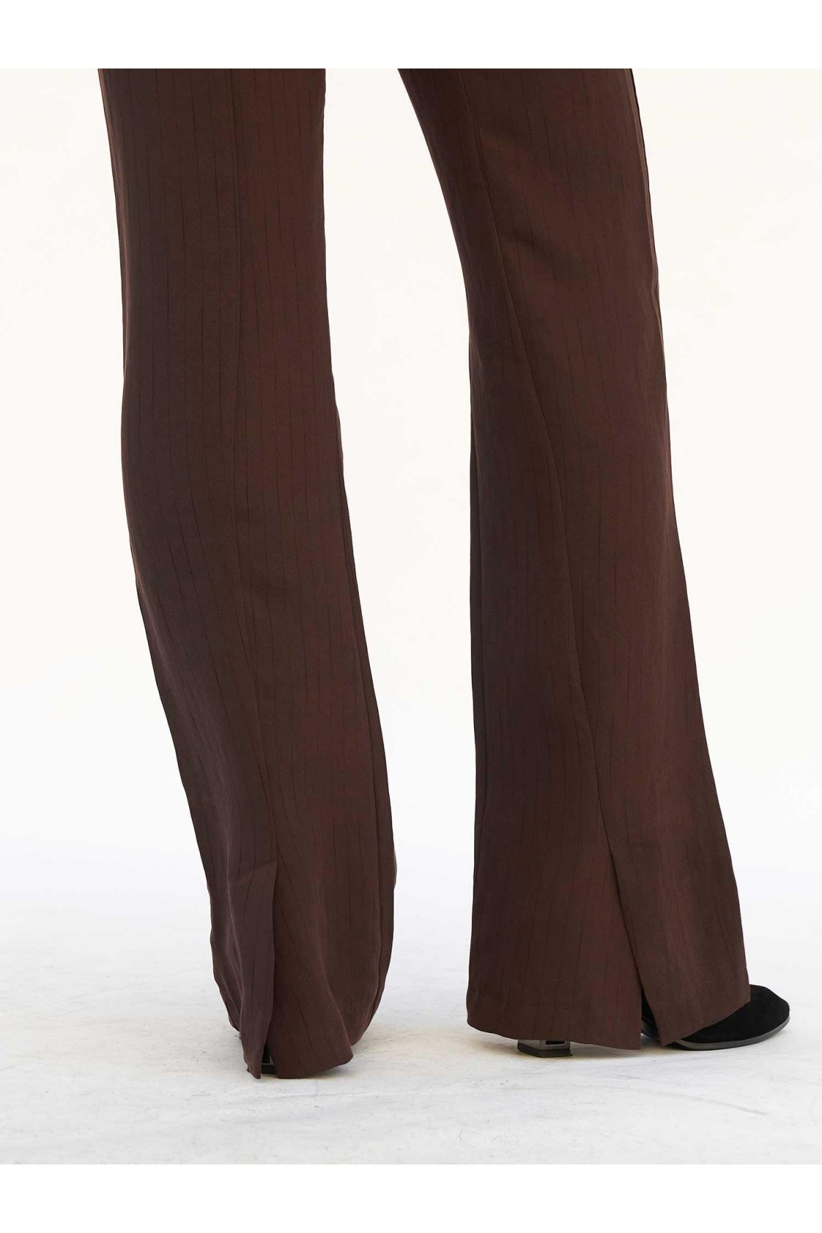 220707 Belden Oturtmalı Çizgili Blazer Takım