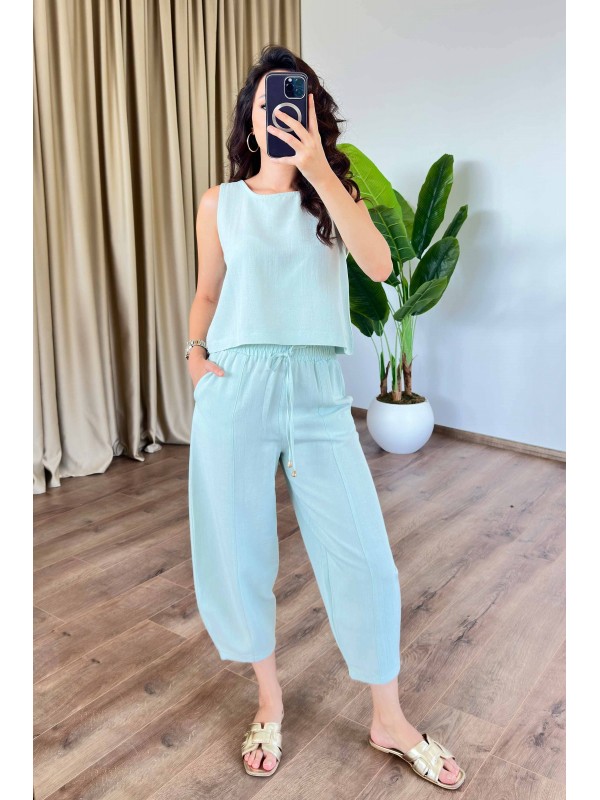 Basic Model Mint Keten Toptan Takım Mint Yeşili