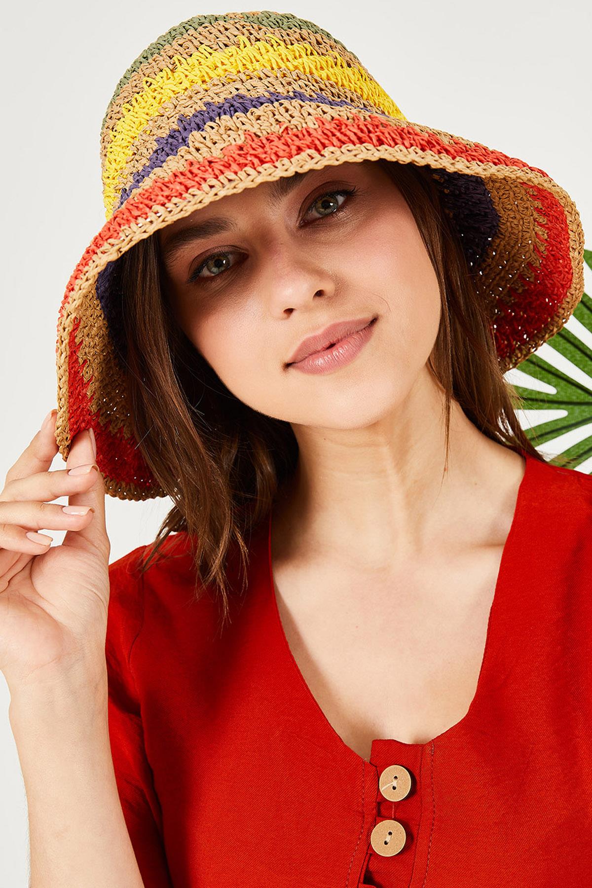 11507 Mink Color Braided Straw Hat