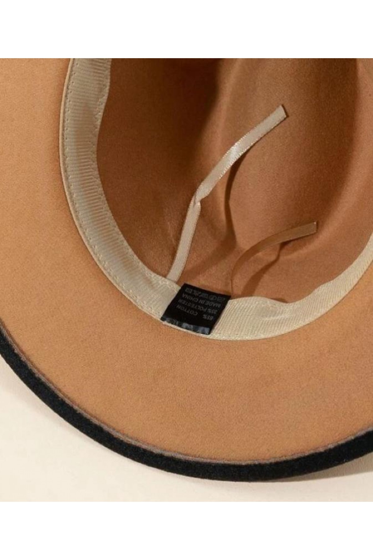 14484 Camel Black Gradient Fedora Hat