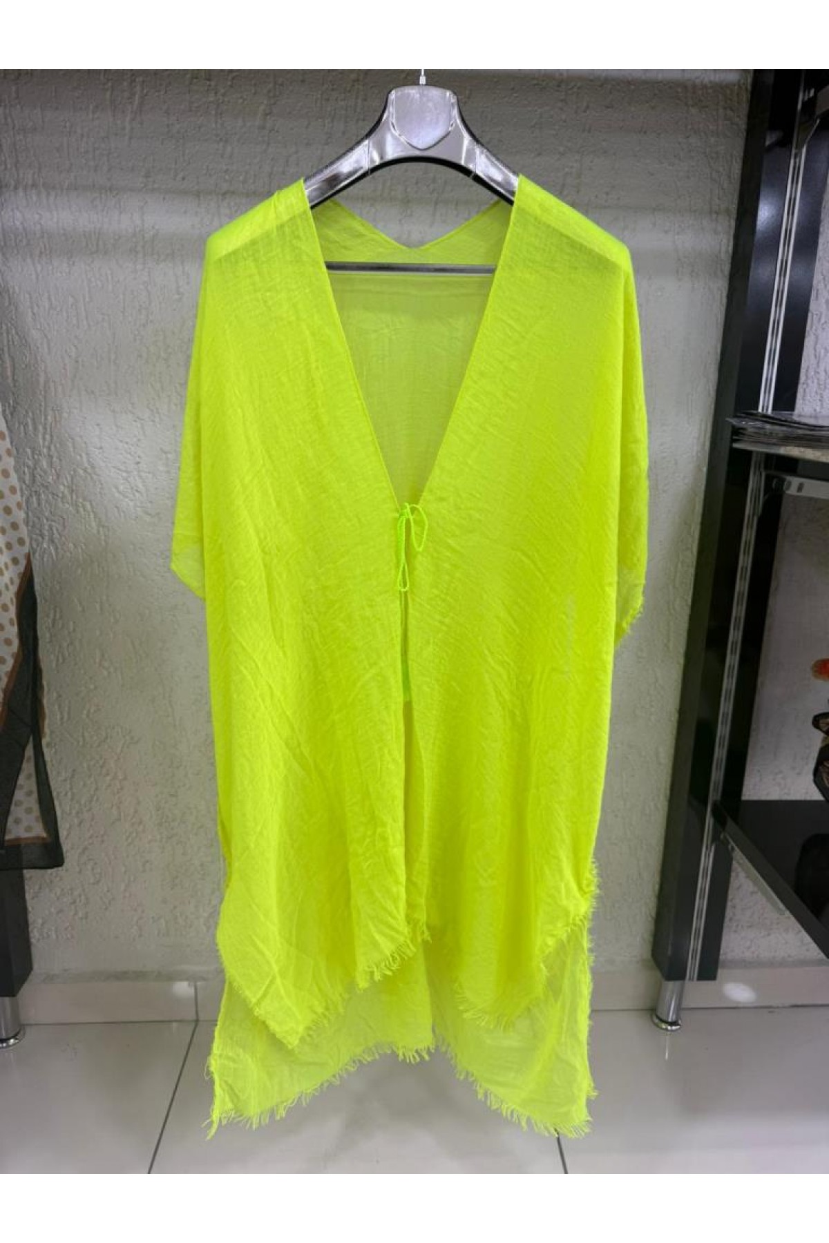 13479-2 Neon Sarı Pareo