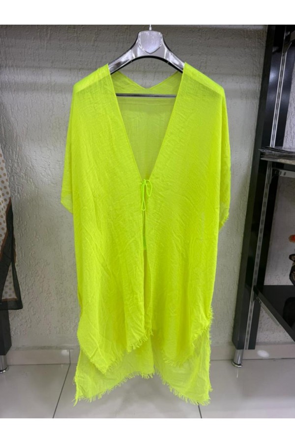 13479-2 Neon Sarı Pareo