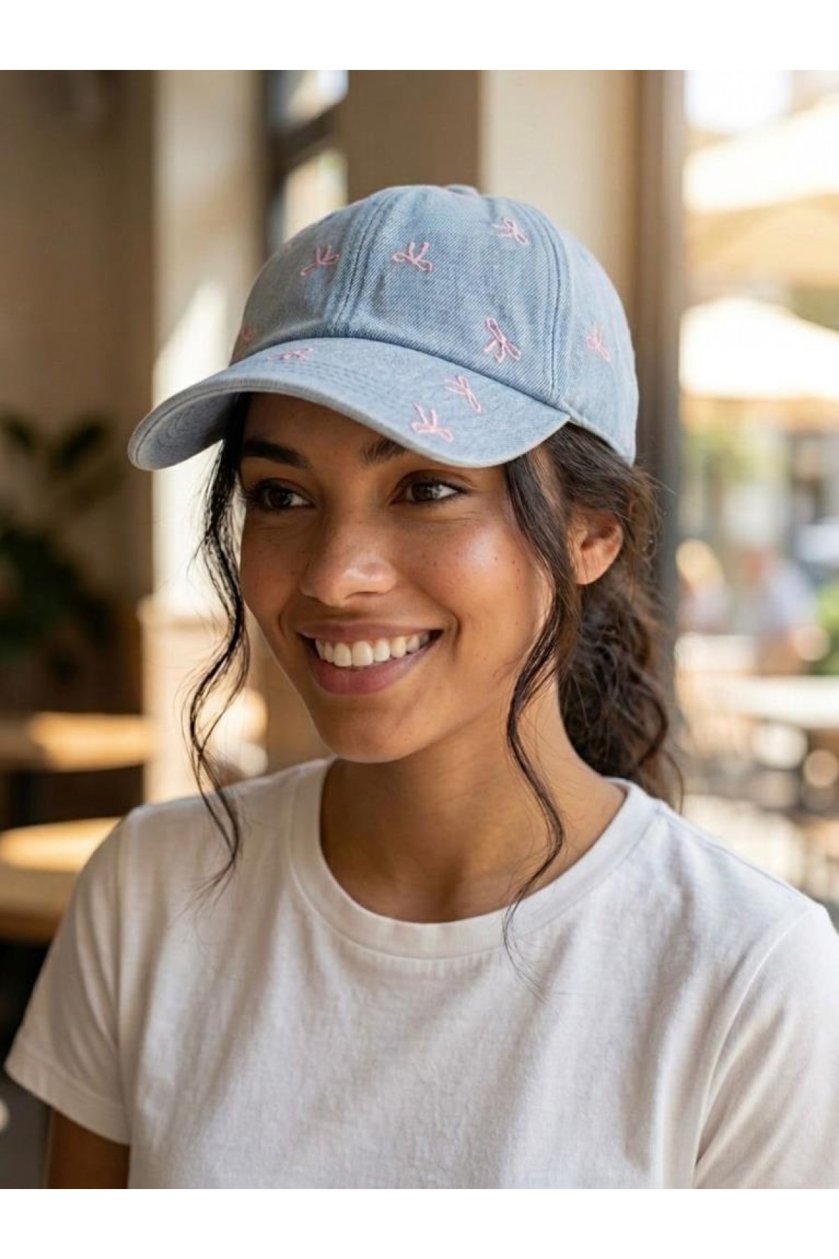 19044 Kot Mavi Fiyonklu Kep
