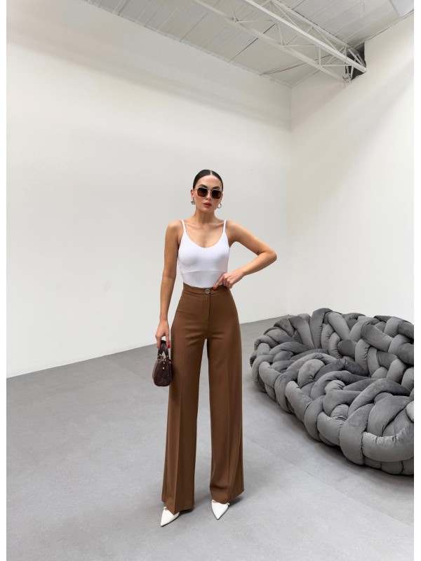 YÜKSEK BEL STRAIGHT FIT PALAZZO PANTOLON