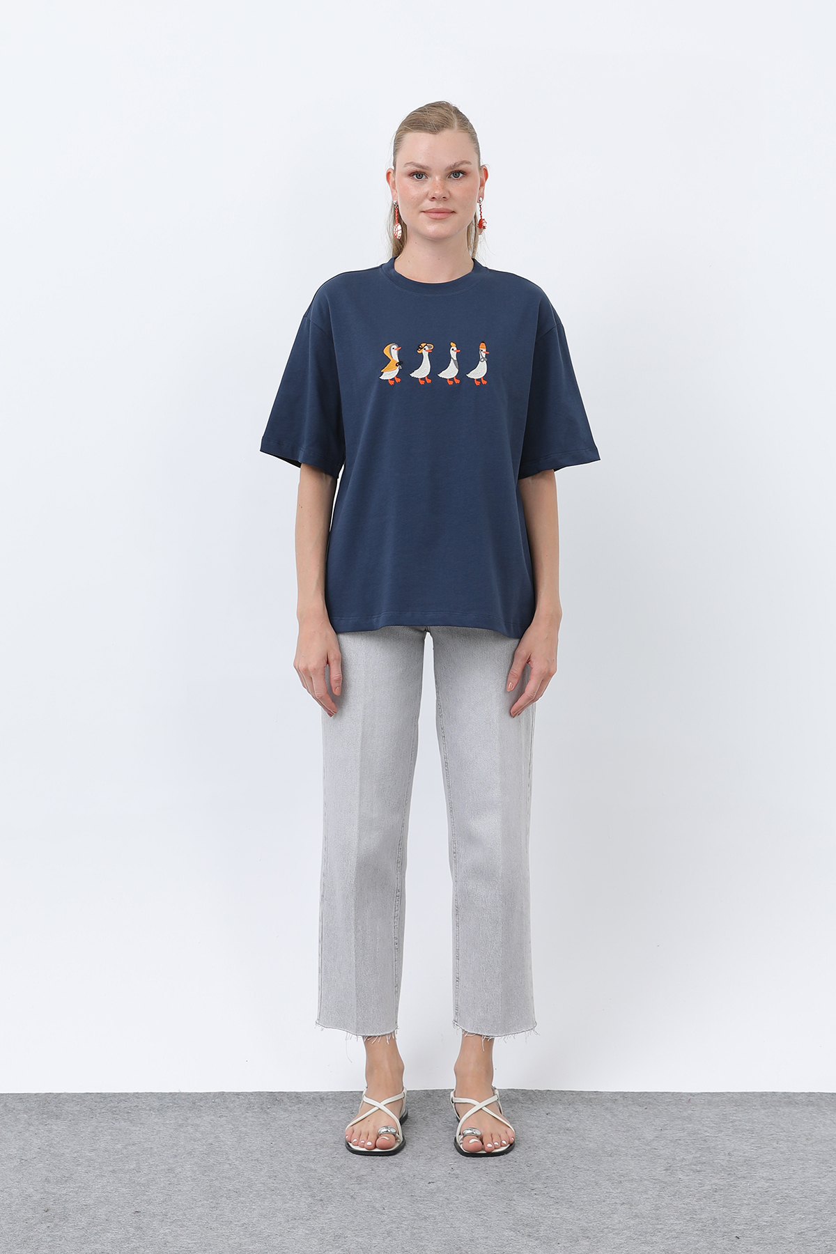 Women's Duck Patterned T-Shirt