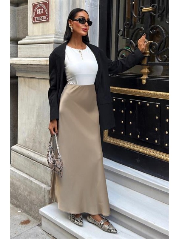 Premium Satin Skirt 4046