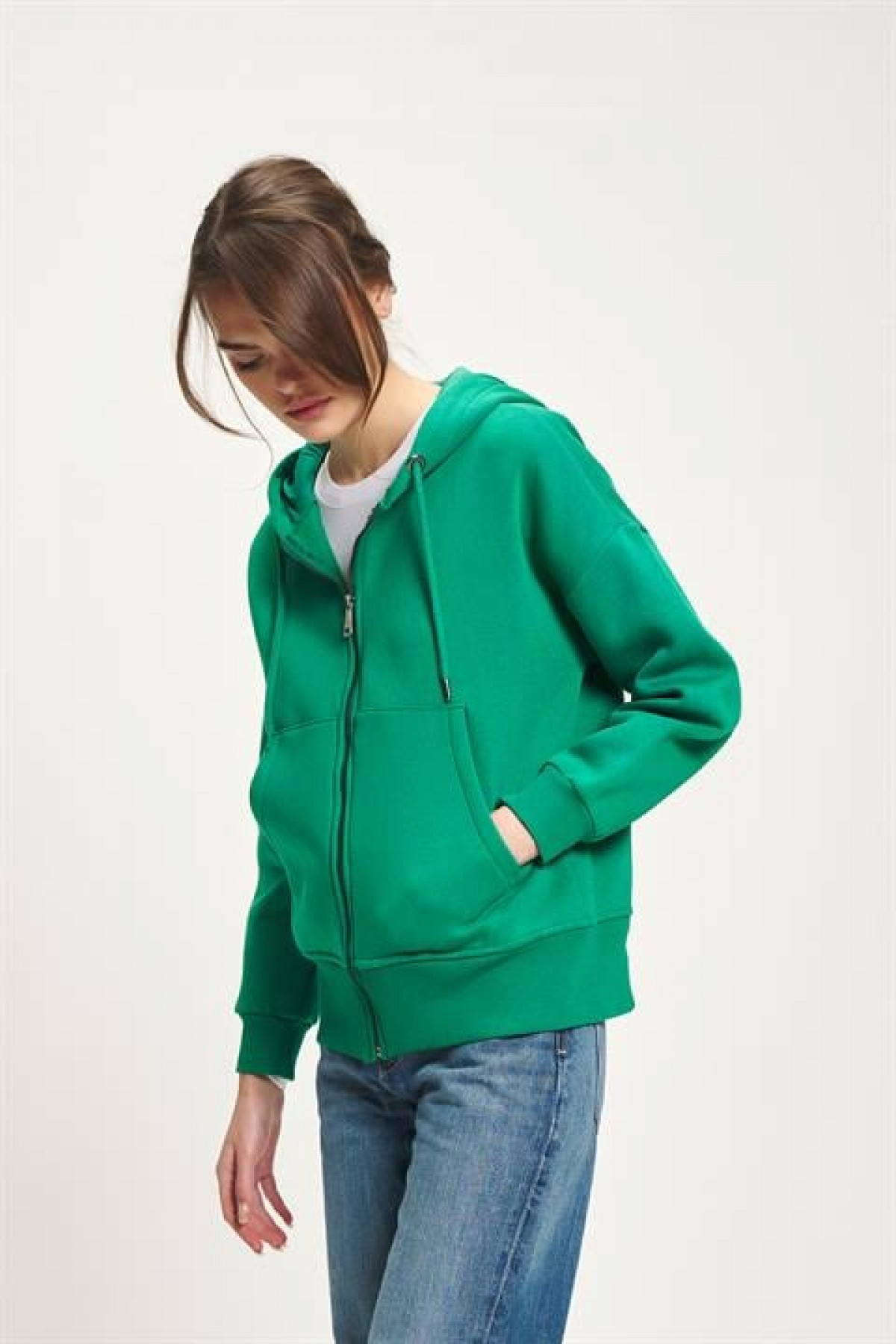 Kapüşonlu ve Cepli Benetton Sweat 3486