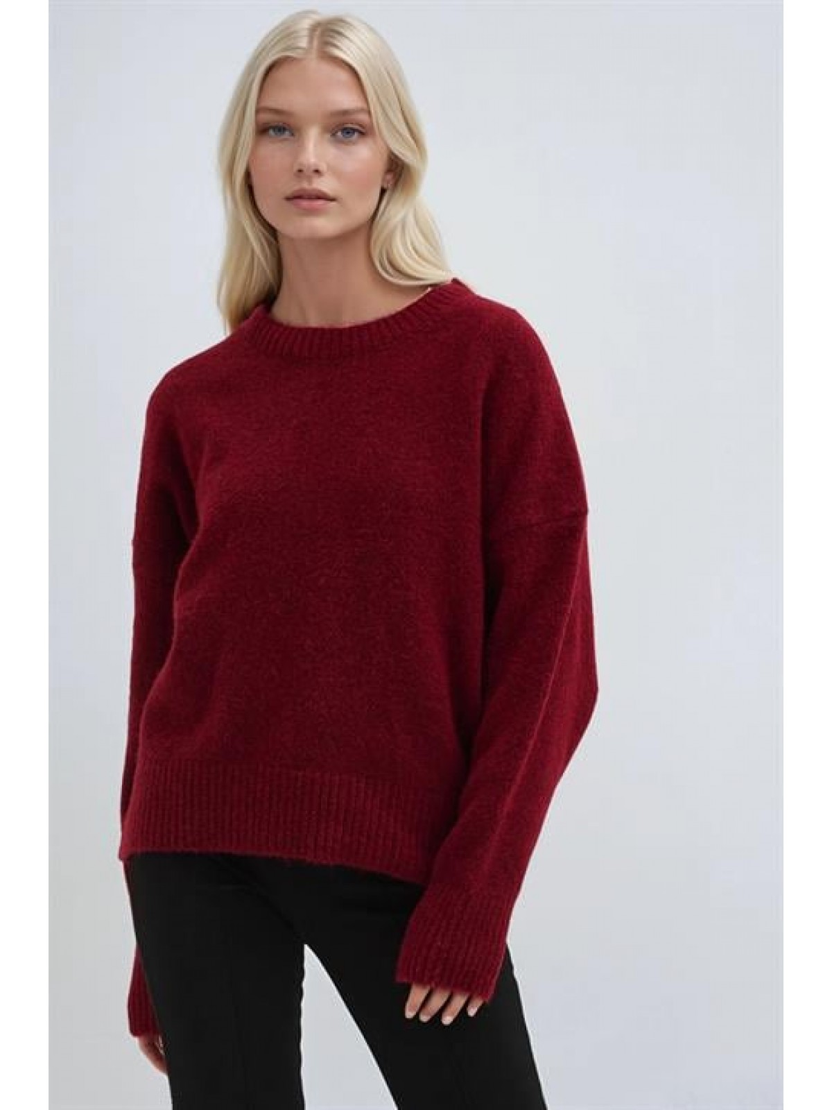 Bisiklet Yakalı Triko Kazak 1384