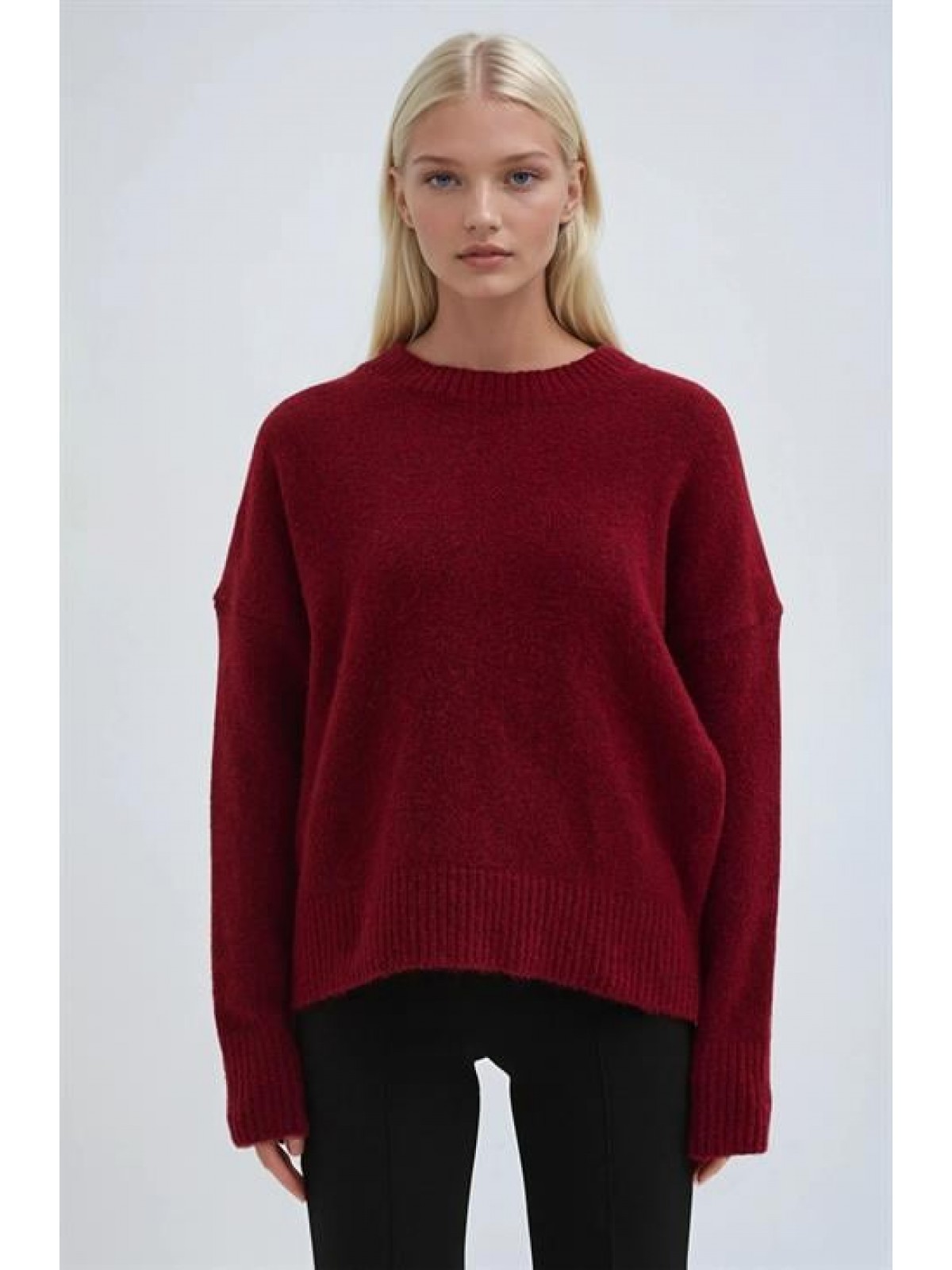 Bisiklet Yakalı Triko Kazak 1384