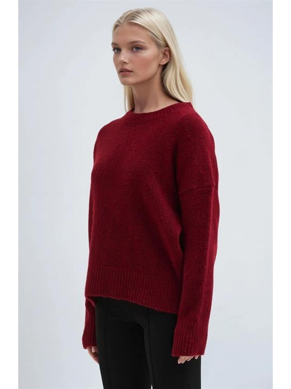 Bisiklet Yakalı Triko Kazak 1384