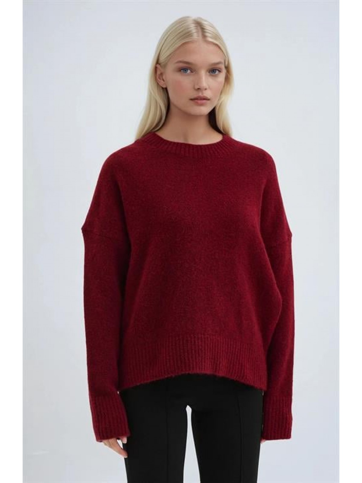 Bisiklet Yakalı Triko Kazak 1384