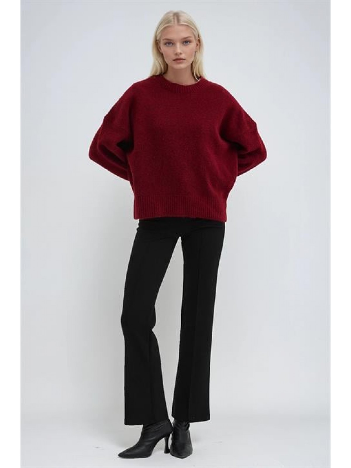 Bisiklet Yakalı Triko Kazak 1384