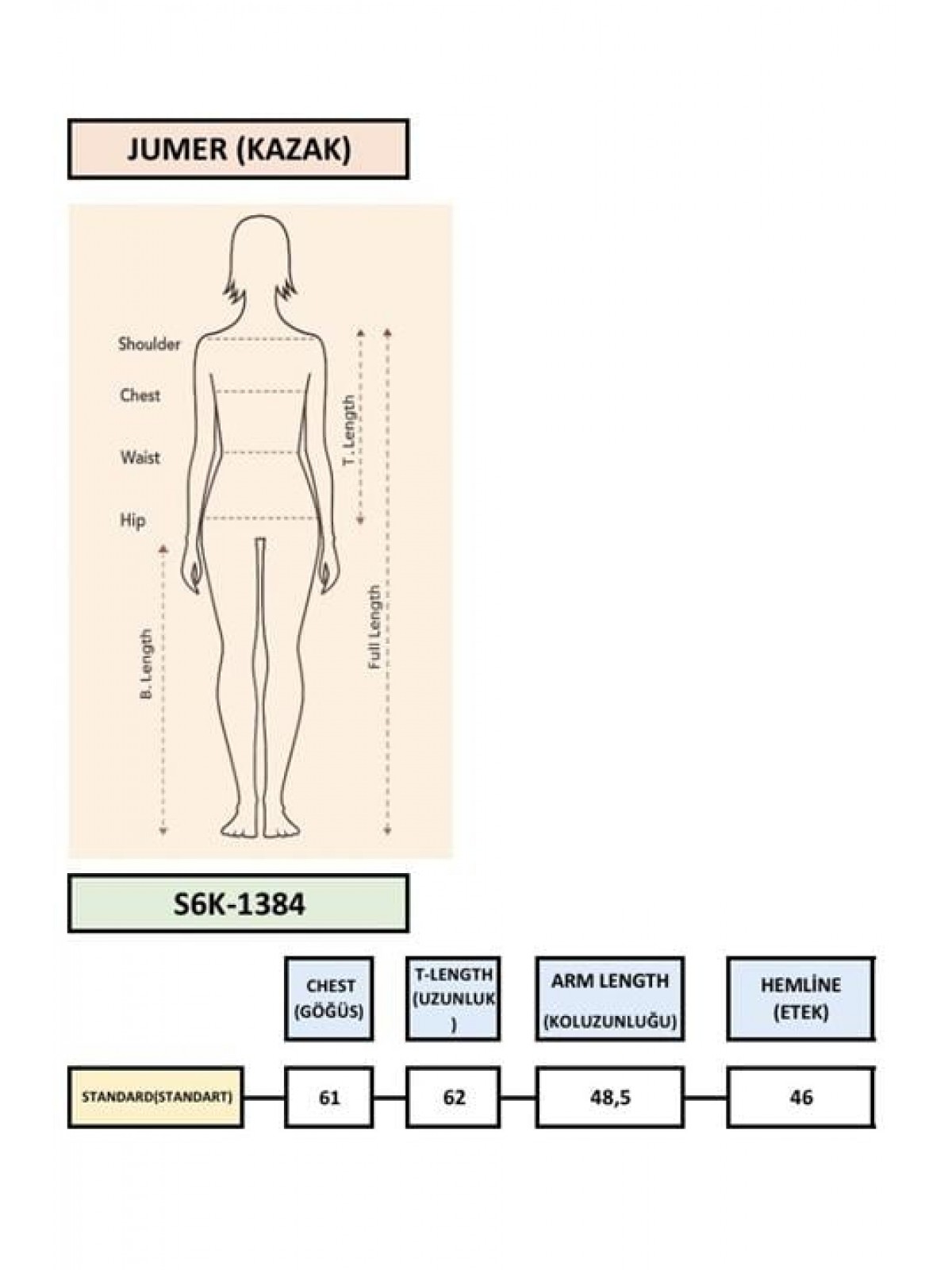 Bisiklet Yakalı Triko Kazak 1384