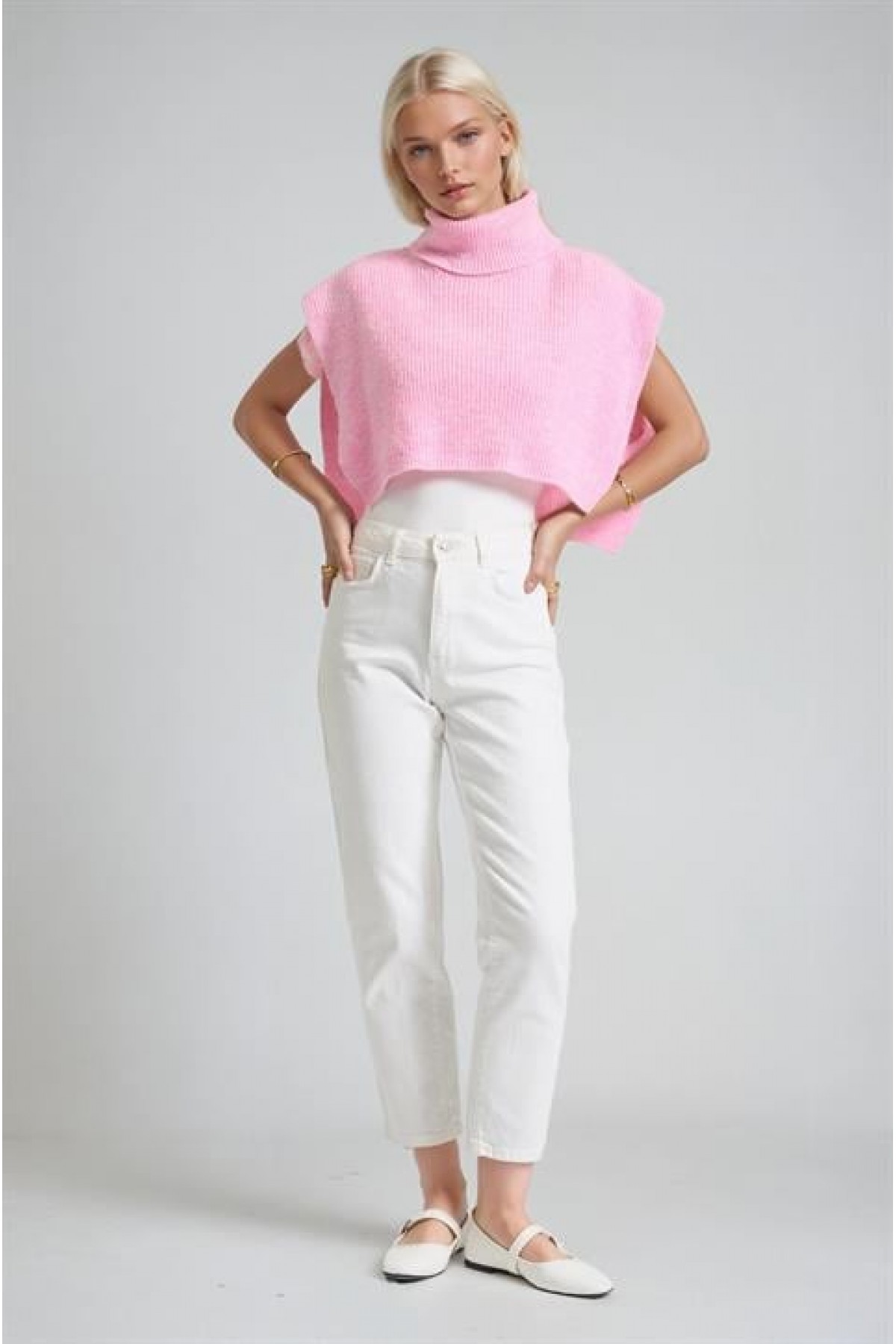 Kolsuz Balıkçı Yaka Triko Kazak 1427