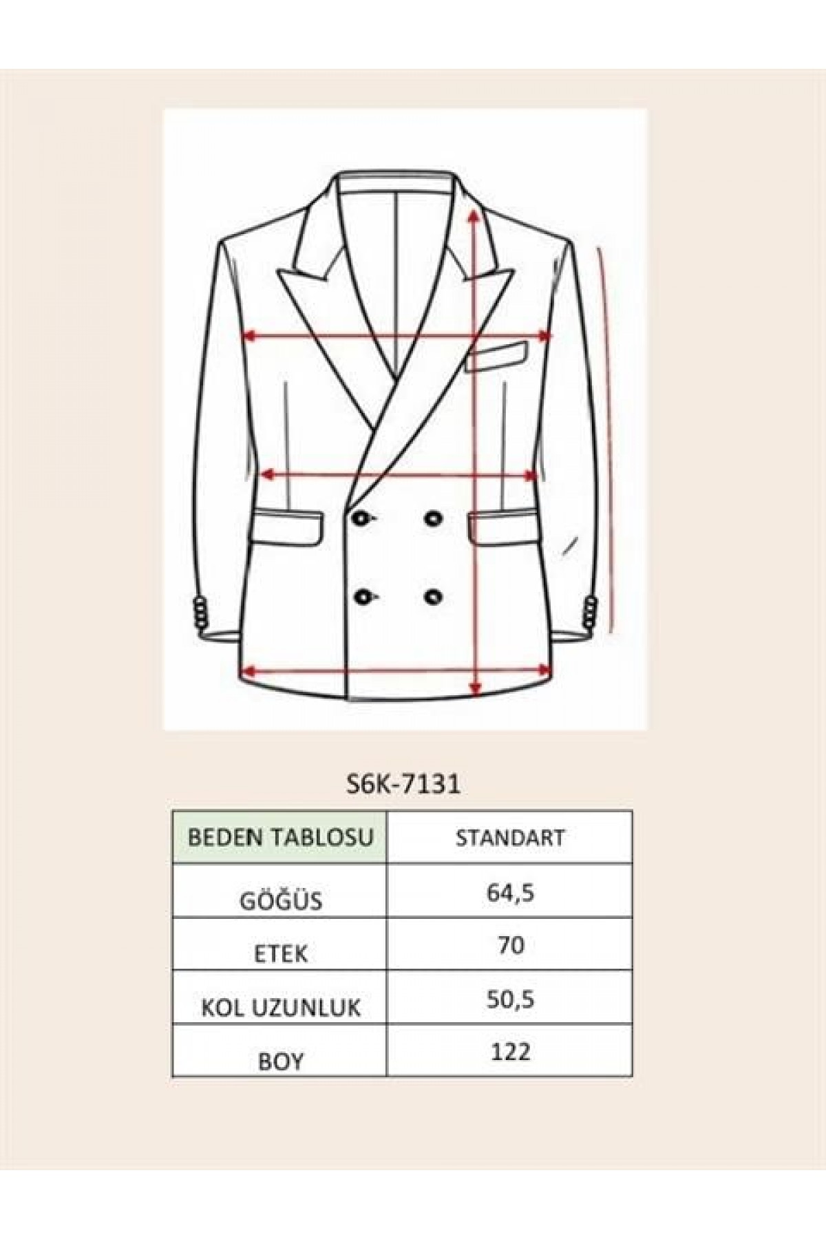 Oversize Cepli Düğmeli Uzun Kaşe Kaban 7131