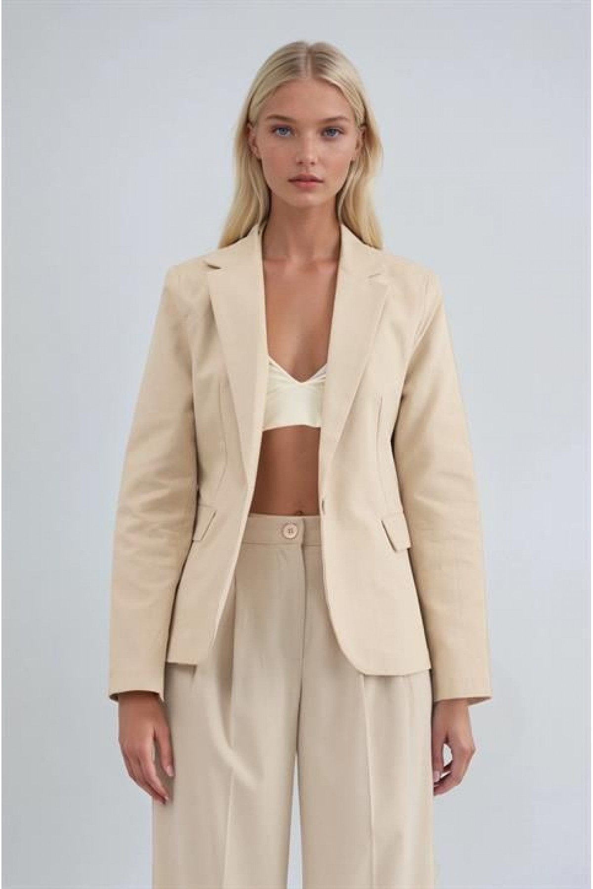 Tek Düğmeli Casual Ceket 6196