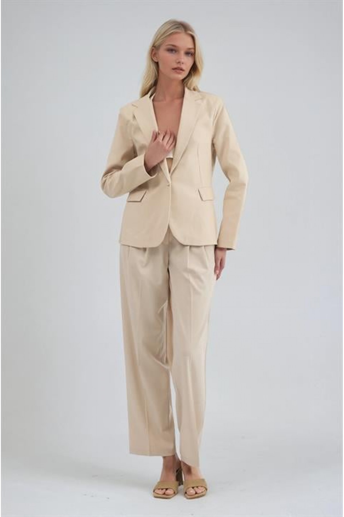 Tek Düğmeli Casual Ceket 6196