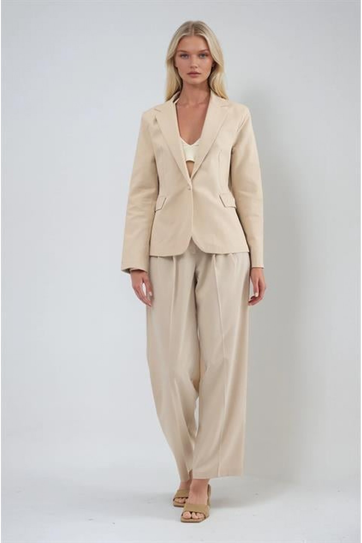 Tek Düğmeli Casual Ceket 6196